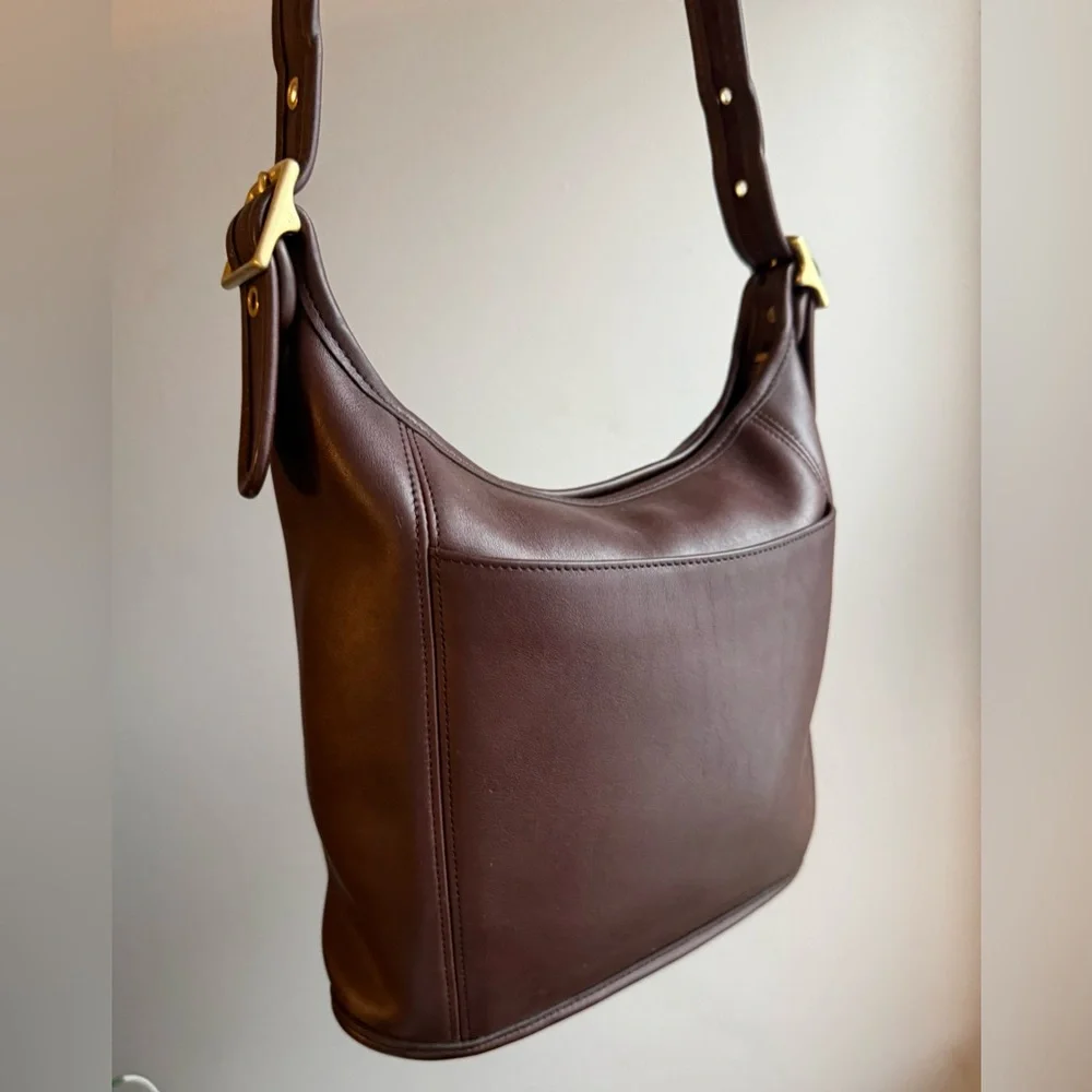 Vintage Coach Slim Duffle Medium 9816 Mahogany | 1999 USA - Picture 11 of 14